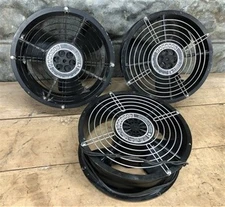 Lot of 3 Comair Rotron Caravel Axial Cooling Fans,10" Diameter, 115V, Vintage
