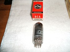 (1) NOS RCA 12BY7A Vintage Audio Radio TV VACUUM TUBES Hickok 539C Tested