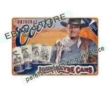 1997 John Wayne Banquet Beer historic brewery metal tin sign wall decoration