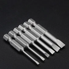 2~6mm Magnetic Electric Screwdriver Flat-blade Electric Bits Hand Tool 50-150mm