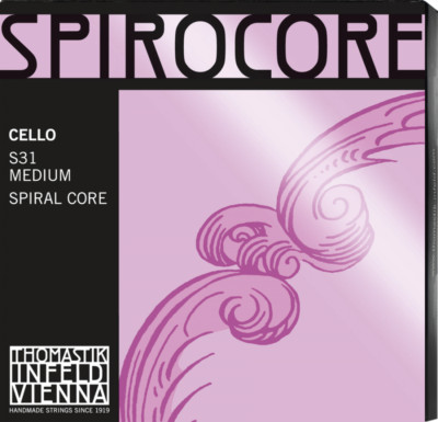 Thomastik SPIROCORE 4/4 Violoncello Saiten SATZ, in 3 Stärken, Cello Strings SET
