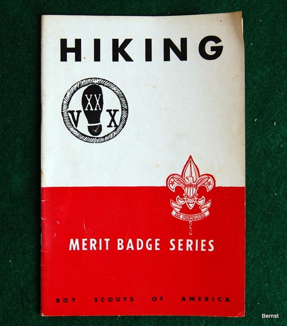 BOY SCOUT 1952 HIKING MERIT BADGE BOOK eBay
