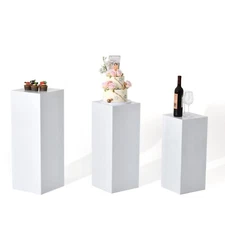 3pcs Metal Pedestal Flower Stand Party Pedestal Wedding Home Display Decoration