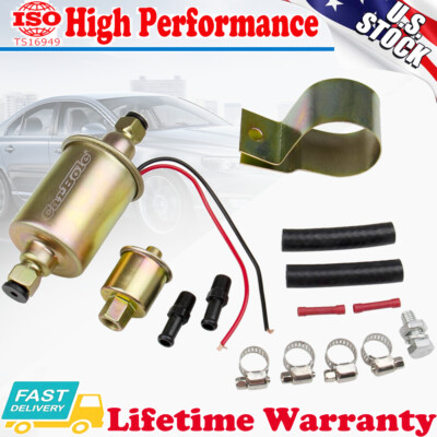 12V Low Pressure Electric Fuel Pump 5-9 PSI Gas Disel Inline E8012S Universal