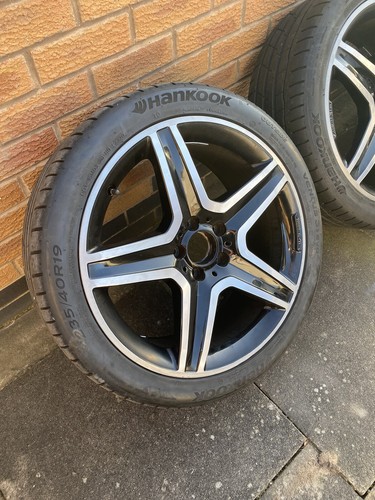 Mercedes Alloy wheels 19 AMG line Diamond Cut 5 Spoke | eBay UK