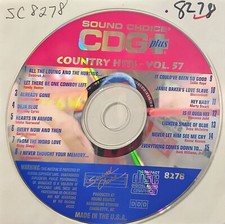 SC8278 COUNTRY HITS SOUND CHOICE KARAOKE CDG