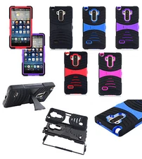 For LG G Stylo Stylus LS770 Hybrid Rugged Rubber Hard Stand Phone Case Cover
