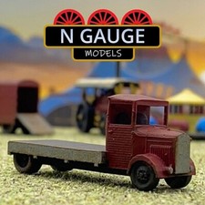 PAINTED - N Scale Gauge 1930's Flatbed Truck 1:148  (Lorry Showman 1:160 )