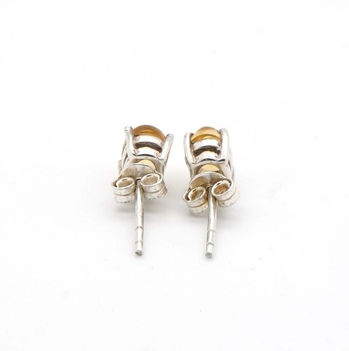 925 Solid Sterling Silver Peridot Garnet Multi Stone Stud Earring eW404 - Picture 134 of 135