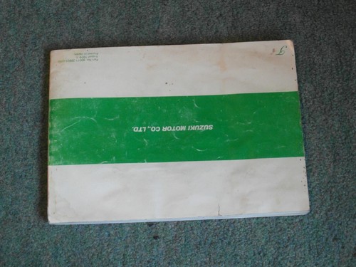 GENUINE SUZUKI TS185ER OWNER'S MANUAL August 1979 Part 99011-2992101M - Picture 2 of 7