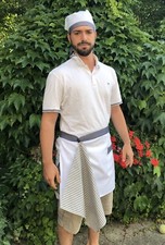 Set Completo Pizzaiolo - Grembiule, Bandana, 2 Canovacci - cuoco paninoteca kit