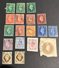 18, GB 1951 GVI Stamps Used