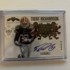 2012 Rookies & Stars Trent Richardson Crusade Red Materials Signatures Auto /49