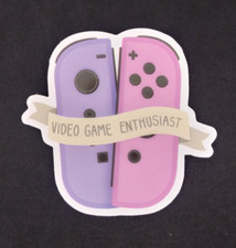 Colorful Gamers  Video Gaming Sticker 2.5" AO 