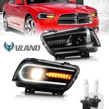 Led Sequential Turn Lights Headlights W Hid Bulbs Fit 2011-2014 Dodge Charger Led Sequential Turn Lights Headlights W Hid Bulbs Fit 2011-2014 Dodge Charger