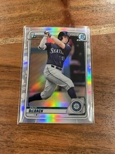 2020 1st Bowman Draft Chrome Zach DeLoach Refractor Rookie NRMT+ Mariners