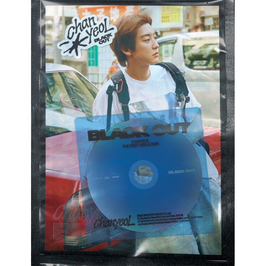 EXO CHANYEOL BLACK OUT 1st Mini Album PHOTO BOOK/CD+Book+2 Card+
