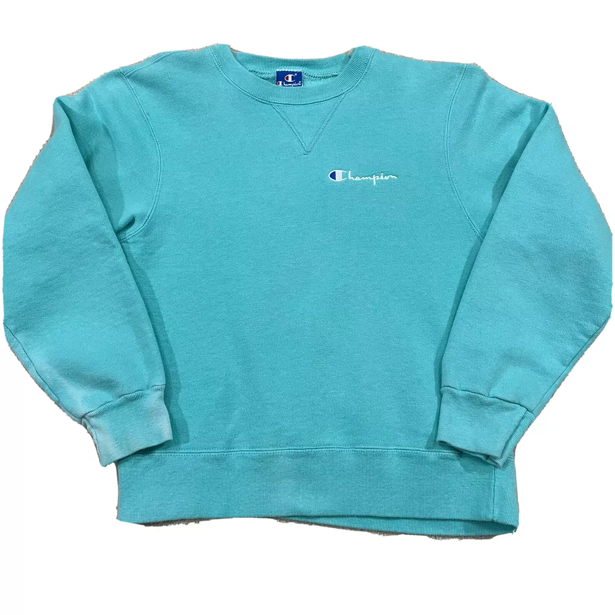 Aqua champion sweatshirt sale