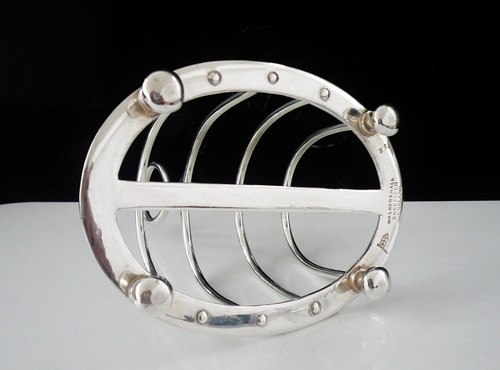 Antique Sterling Silver Toast Rack, Walker & Hall, Sheffield 1896 - Picture 5 of 12