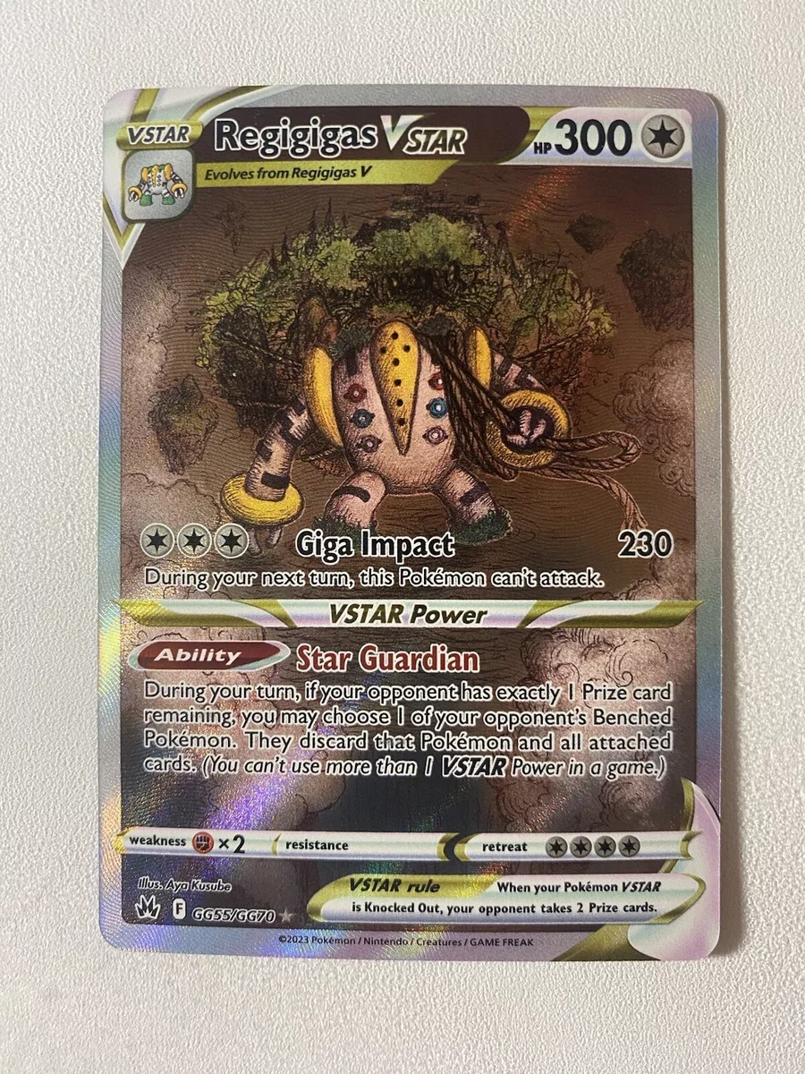 Pokémon TCG Regigigas VSTAR Crown Zenith: Galarian Gallery GG55/GG70 Holo  Ultra