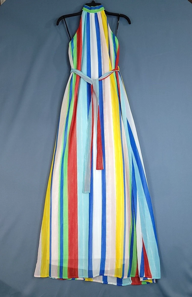 forever 21 striped halter dress Dresses for Women PASTEL EVENING DRESS
