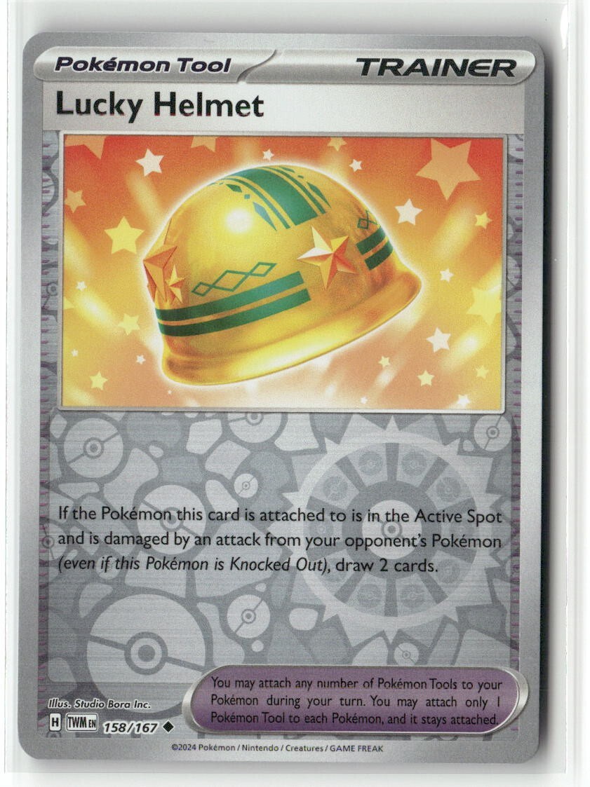 Lucky Helmet 158/167 Reverse Holo Twilight Masquerade Pokemon TCG