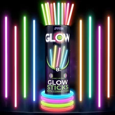 JOYIN 100 Pcs 8" Glowsticks Bracelets Necklaces Glow in the Dark Party Favors...