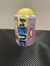 Rite Lite 2001 -7 Days Of Creation Ceramic Tzadekah Box 2.75L X 2.75 W X 5H