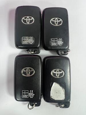 4 X ORIGINAL TOYOTA 2 TASTEN FERNBEDIENUNG SMART SCHLÜSSELANHÄNGER RESTPOSTEN TOKAI RIKA B74EA