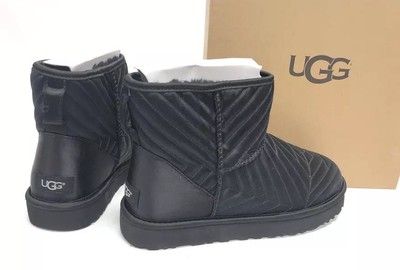 classic mini quilted satin boot