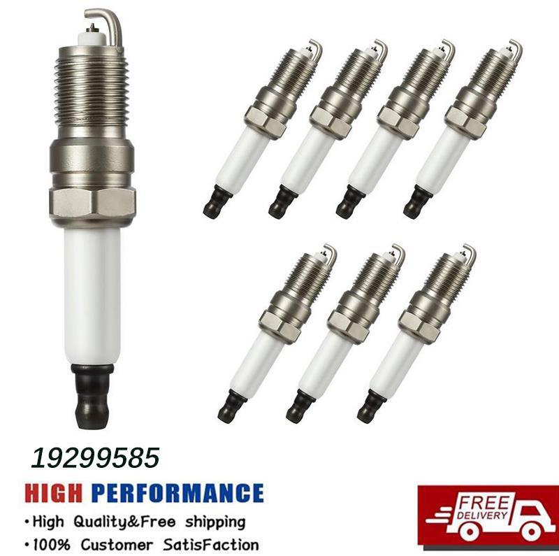 8 Spark Plugs & Wires Set – 9748HH & 41-962 – Fits Chevy GMC 4.8L 5.3L 6.0L