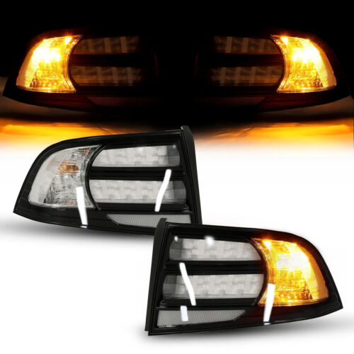 Rear Tail Light For 2004-2008 Acura TL Black Housing Clear Lens Halogen LH RH - Picture 14 of 24