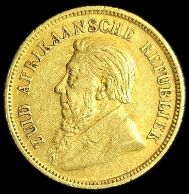 1/2 Pond Or 1894 Afrique Du Sud Rare 39184 Ex. - Photo 1/4
