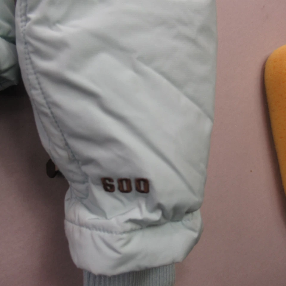 Abrigo North Face para mujer manga larga mediana cremallera completa bolsillos acolchado con capucha 600 Foto 2 de 4