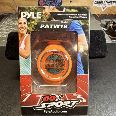 Pyle Multi-Function Sports Training Stopwatch Orange Pedometer Countdown Timer