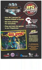 Alice Cooper's Nightmare Castle Ocktoberfest Spooky Pinball Flyer / Brochure /Ad