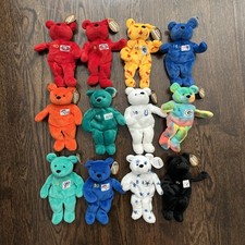 Salvino s Bammers Plush Beanie Bears NFL Football Lot of 12 Elway Manning Marino