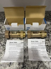 Zurn 114UFMX1UF-700XL Lead Free Union FNPT Dual Check Valve - 2 Boxes!