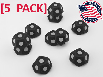 [5-PACK] Magnetic & Reusable 3D Scanner Target Marker - With Dots - Made in USA