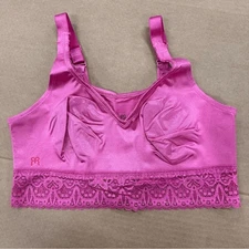New Ruby Ribbon Lace Demiette Bra Pink 34