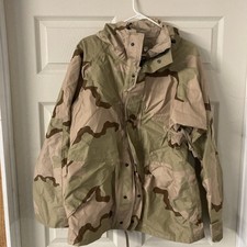 MILITARY DCU ARMY GORTEX PARKA COAT ECWCS DESERT CAMO COLD WEATHER MINT Med Reg