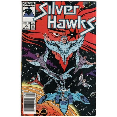 Silver Hawks #1 1st Appearance App  Newsstand UPC Variant Marvel Star Conic 1987