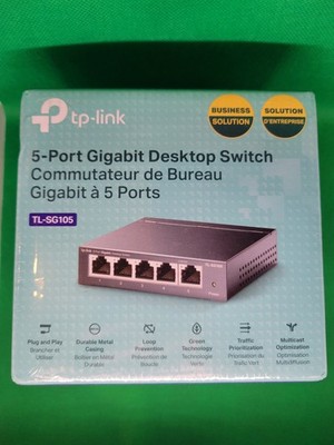 TP-Link TL-SG105E 5-Port Gigabit Easy Smart Switch - New/Sealed