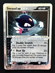 Sneasel ex 103/109 Ruby & Sapphire Holo Ultra Rare
