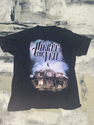 Pierce The Veil Graphic Band T-Shirt Size Large Black ''Collide with the Sky''