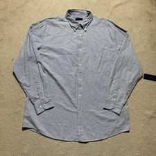 Club Room Shirt Mens XL Weekend Button-Up Blue Checkered Collared Officewear NEW