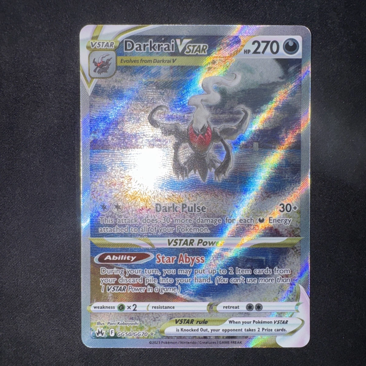 Darkrai Holo Pokémon TCG Individual Collectible Card Game Cards