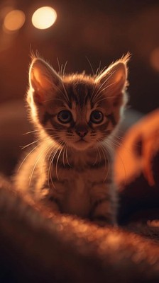 Cute Kitten Phone Wallpaper 4K Cozy Aesthetic iPhone Background HD
