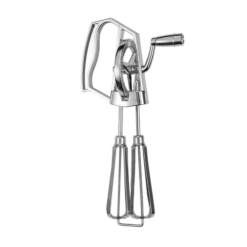 2er Set Edelstahl Eierschläger - Manueller Mixer Einzel- & Doppelspule Für Backen & Kochen