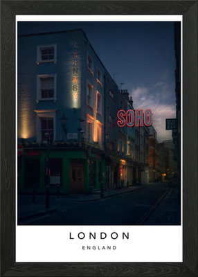 Soho in London Gerahmtes Wandbild Poster Leinwanddruck Bild